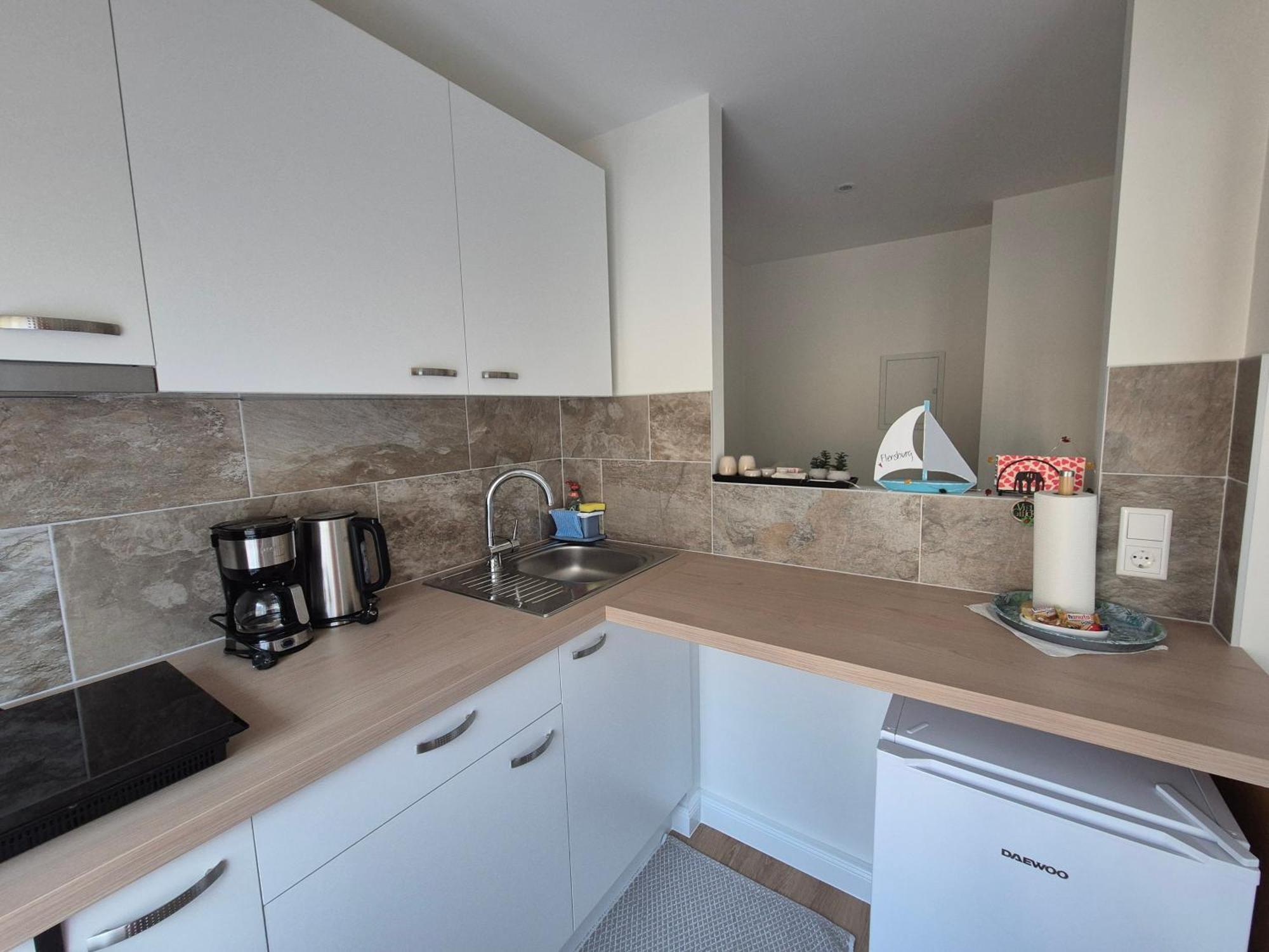 Ruhige Einzimmerwohnung Flensburg Exterior foto